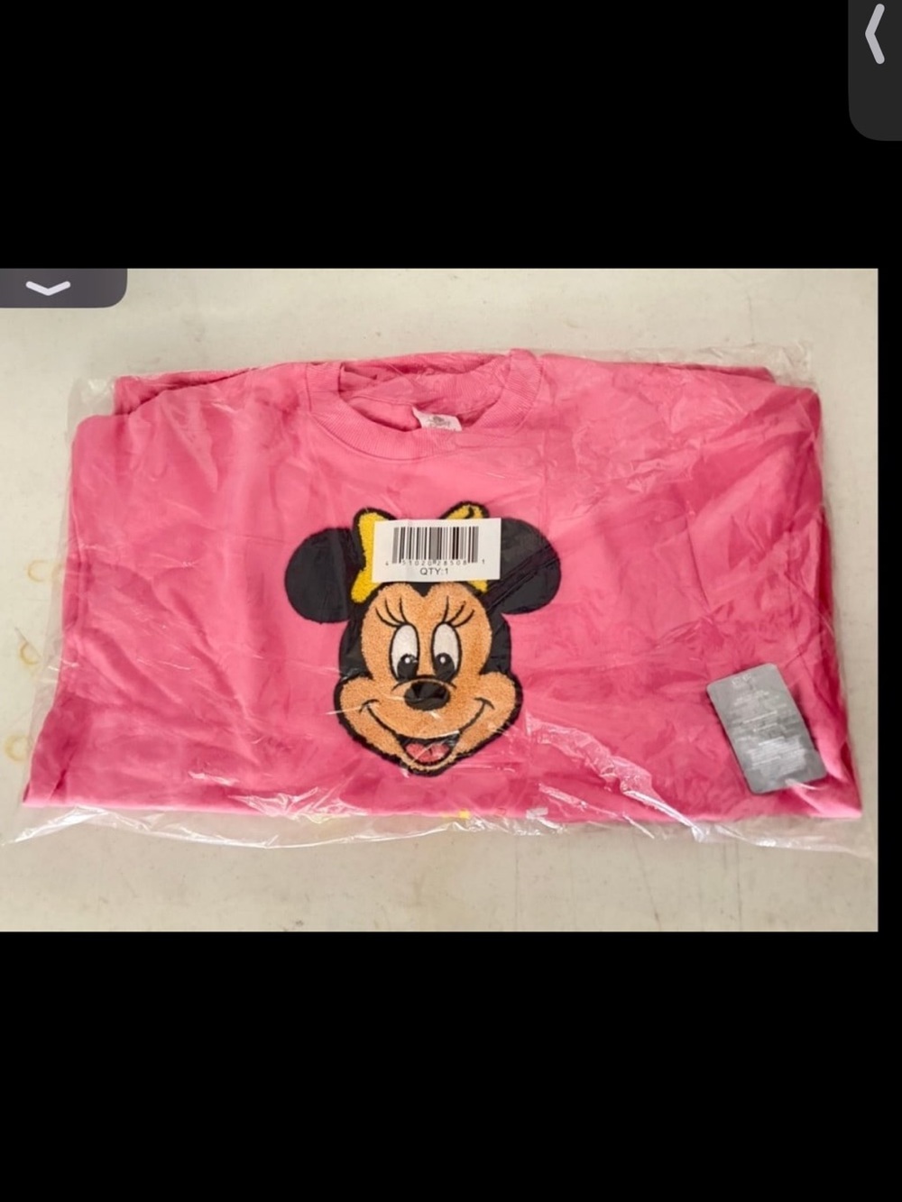 Pink Minnie Mouse sweatshirt womens adult size medium